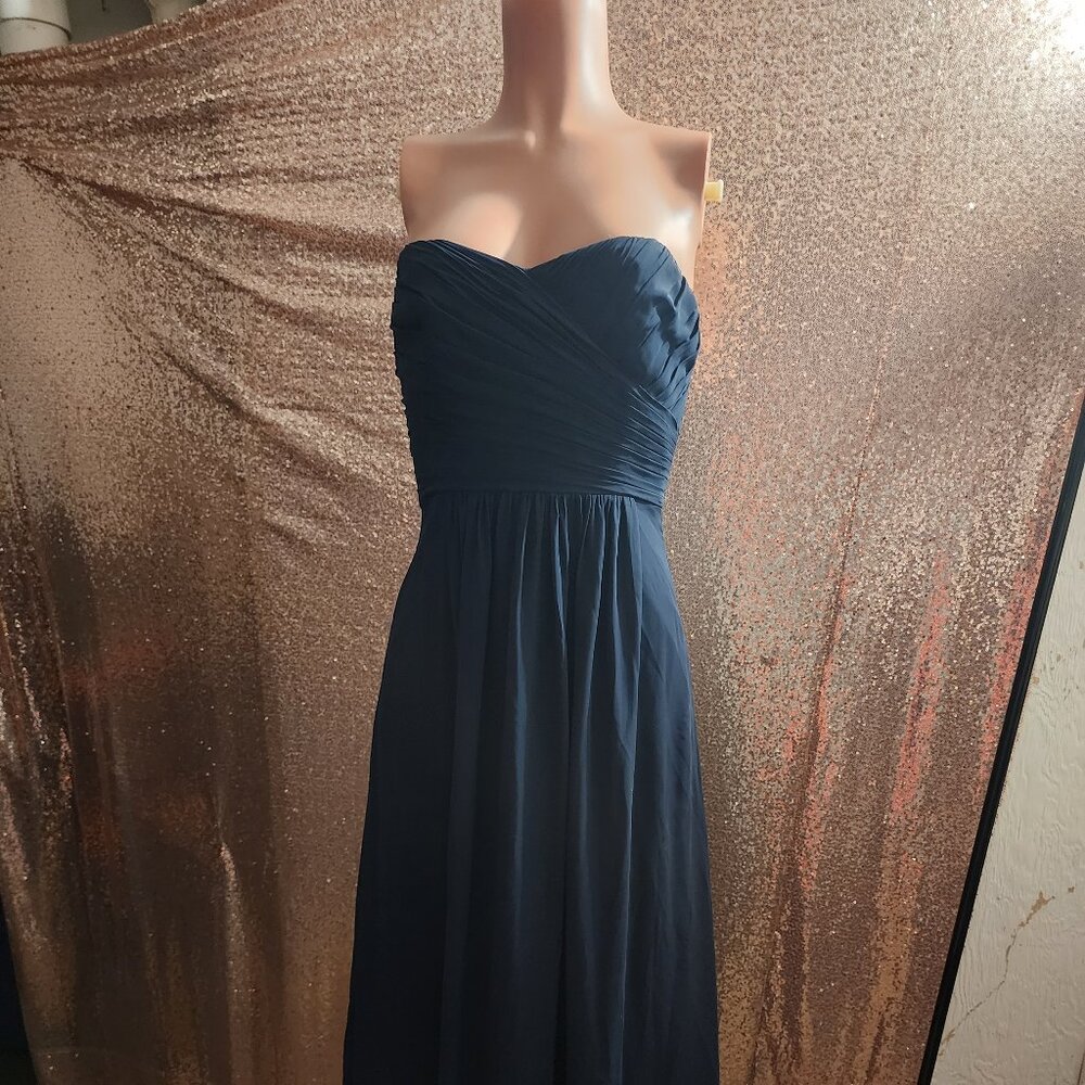 Formal Black Strapless Dress. Wedding, Prom, Homecoming.